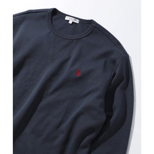 「U.S. POLO ASSN.」 長袖Tシャツ L ネイビー メンズ