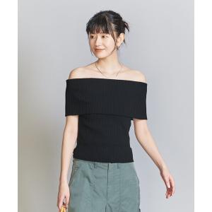 レディース ニット リブ オフショルダー トップ -ウォッシャブル-｜ZOZOTOWN Yahoo!店