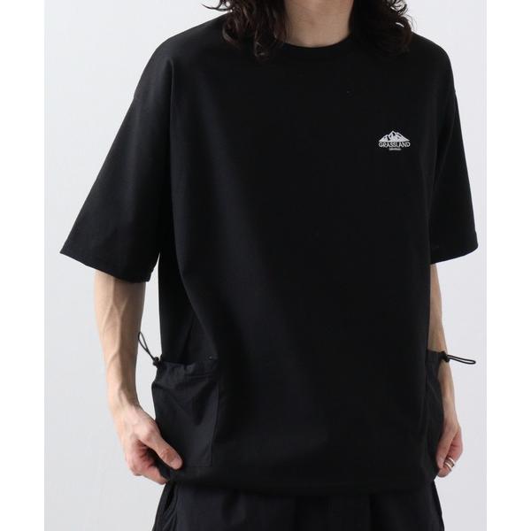 tシャツ ナイロンポケット スピンドル付き Tシャツ　半袖 メンズ レディース