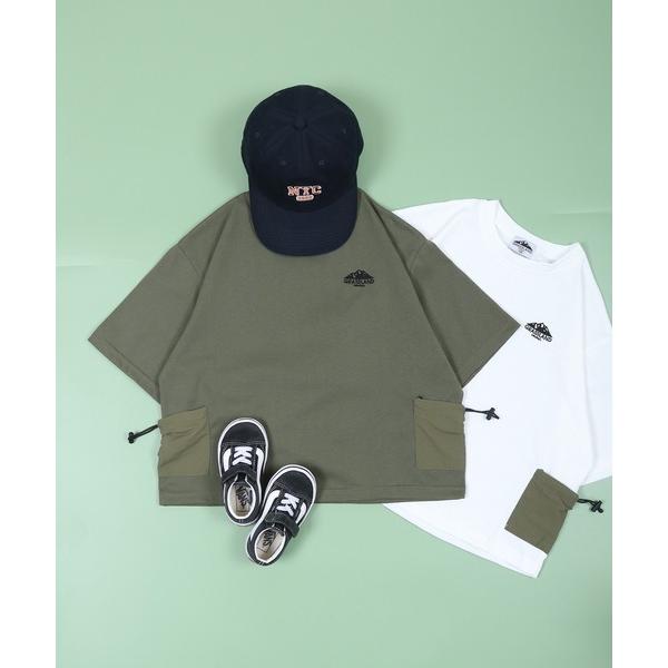 tシャツ キッズ ナイロンポケット スピンドル付き Tシャツ キッズ 子供服 男の子 女の子