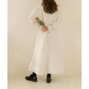 「chocomee」 長袖ワンピース ONESIZE ライトグレー レディース