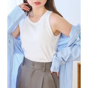 00s L.G.B. archive tank top タンクトップ y2k B.I.D. タンクトップ ノースリーブ 「ワンポイントY2K ON/カップ付き