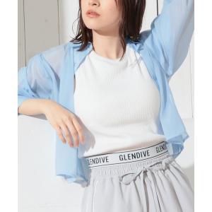 タンクトップ レディース カップ付き裾ロゴタンクトップ｜ZOZOTOWN Yahoo!店