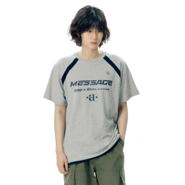 tシャツ A'GEM/9 × .kom 「AMES WORLDWIDE/アメスワールドワイド」 ME...