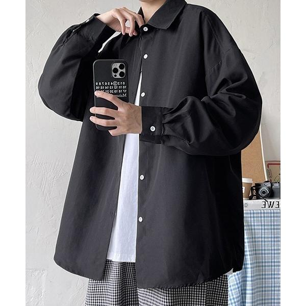 シャツ /WARAIJOGO/スーパーオーバーサイズ長袖シャツ メンズ レディース