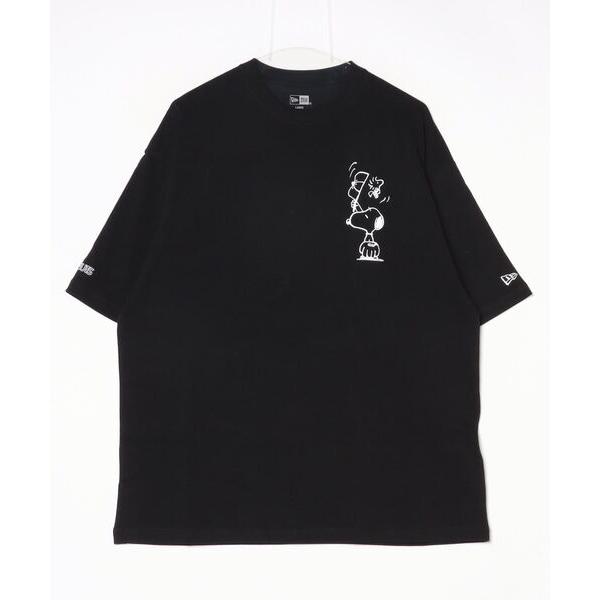 メンズ tシャツ Tシャツ ニューエラ  SS OS CT TEE PEANUTS BLK