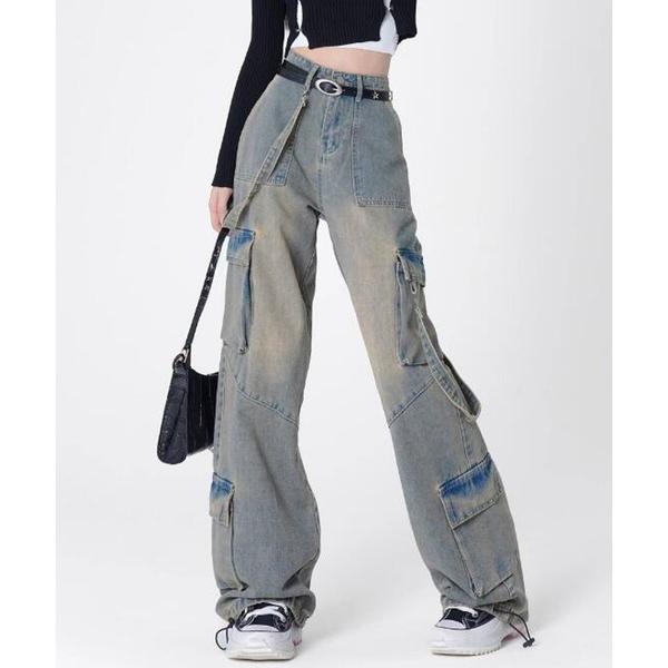 ワイドパンツ ジーンズ デニム デニムパンツ 「Lilamusant(リラミュゾン)」ヴィンテージラ...