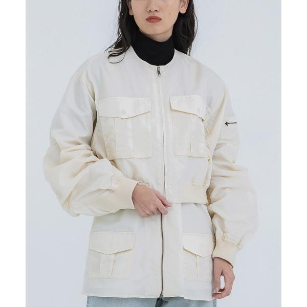 ブルゾン アウター 「AMERI/アメリ」「STUDIOUS別注」モダンミリタリーセットジャケット ...