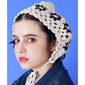 ヘアバンド 「HIKA」花柄カギ編みバブーシュカ : ZOZOTOWN Yahoo!店