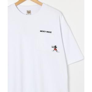 tシャツ Tシャツ メンズ 「DISNEY/ディズニー」ミッキーマウスポケット刺繍Ｔシャツ｜zozo