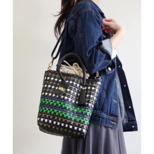 かごバッグ カゴバッグ WOVEN (ウーヴン) / メキシコ製 2WAY ミニバッグ メルカドバッグ かごバッグ ショルダーバッグ