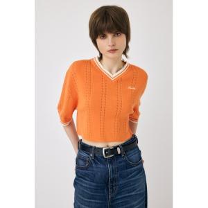 レディース tシャツ Tシャツ MOUSSY CROPPED KNIT Tシャツ｜zozo