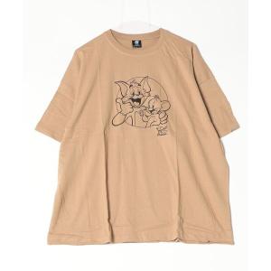 メンズ tシャツ Tシャツ トムとジェリー柄BIGTシャツ｜zozo