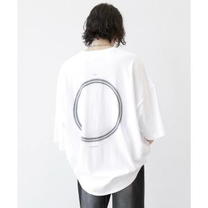 tシャツ モノトーンビッグサークル半袖T オーバーサイズTシャツ メンズ レディース