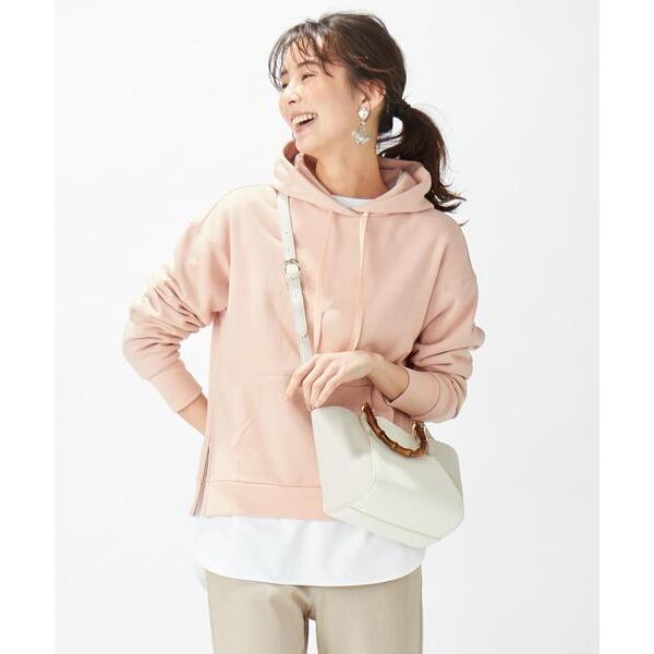 「J.PRESS Ladies」 プルオーバーパーカー SMALL ピンク レディース