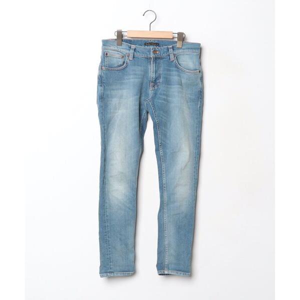 「Nudie Jeans」 加工スキニーデニムパンツ 31inch インディゴブルー メンズ