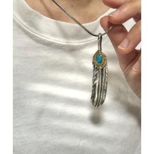 ネックレス メンズ 「blatto 925silver」フェザー　ネックレス　bla-necklace-f001の商品画像