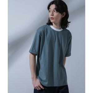 tシャツ Tシャツ メンズ Anti Soaked 汗染み防止 リンガーネックTシャツ