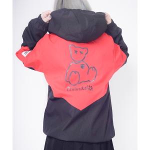 ブルゾン アウター Z)「BLINGLEADS」GRAPHICHOOD BLOUSON/グラフィックフードブルゾン レディース