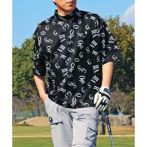 新品★ワイド ハイネック ポロ (XL) 吸水速乾 UV モックネック　ゴルフ GIORNO SEVEN（ジョルノセブン） ゴルフ モックネックシャツ ゴルフ