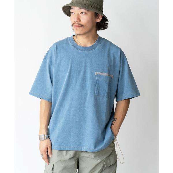 tシャツ Tシャツ メンズ 6.4ozインディゴ天竺ビッグTee