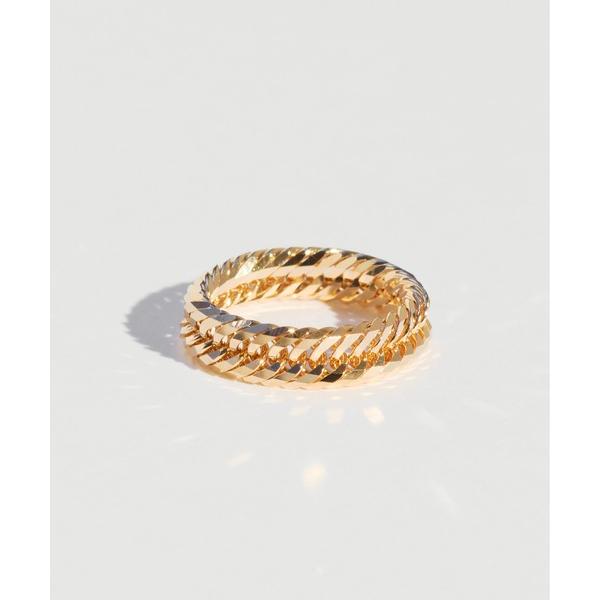 指輪 リング K18 チェーン リング（17号〜23号） レディース メンズ