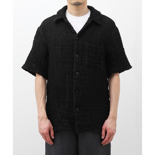 シャツ ブラウス メンズ 「R＆D.M.Co-/オールドマンズテーラー」WAFFLE S/S SHI...