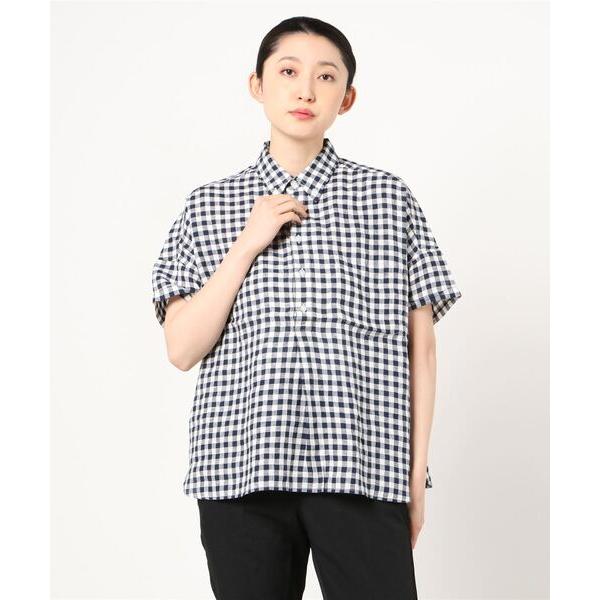 「BEAMS BOY」 半袖シャツ ONE SIZE ネイビー レディース