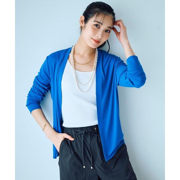 カーディガン 「WEB限定カラーあり・接触冷感・UVカット」PINION ショートカーディガン レデ...