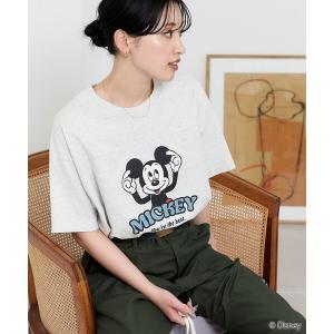 tシャツ Tシャツ レディース 限定展開　Disney/ディズニー　別注/Mickey Mouse/ミッキーマウス/フットボール 半袖 Tシャツ｜ZOZOTOWN Yahoo!店