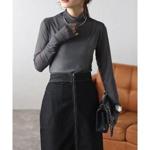 tシャツ シアーメッシュハイネックプルオーバー レディース｜ZOZOTOWN Yahoo!店