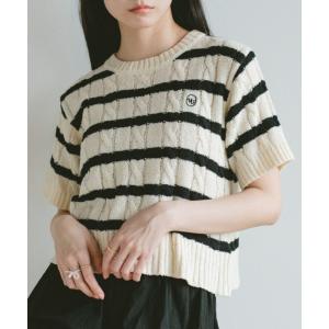 ニット セーター オーバルロゴケーブルニット レディース｜ZOZOTOWN Yahoo!店