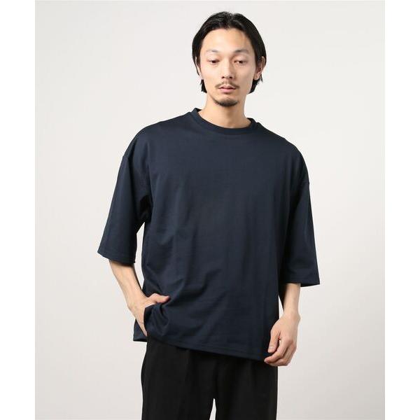 「The DUFFER of ST.GEORGE」 7分袖Tシャツ MEDIUM ネイビー メンズ