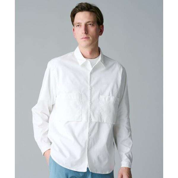 シャツ 通勤対応 COLUMBIA BLACK LABEL／メンズ シェブロンリム ロングスリーブシ...