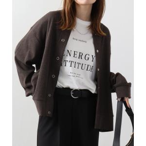 カーディガン atONE コットンワッフルカーディガン レディース