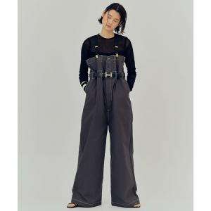 パンツ レディース Curensology(カレンソロジー)/「UNIVERSAL OVERALL」2WAYサスペンダーパンツ｜ZOZOTOWN Yahoo!店