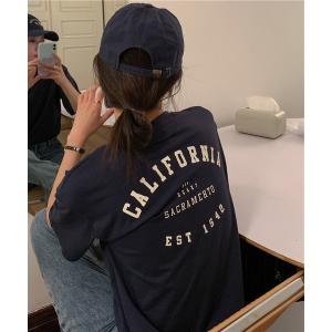 tシャツ Tシャツ レディース オーバーサイズ カリフォルニアロゴ 半袖Tシャツ -ARCADE Limited Line-