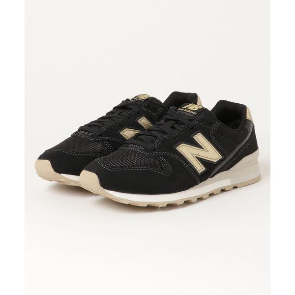 「New Balance」 ローカットスニーカー 25.5cm ブラック レディース