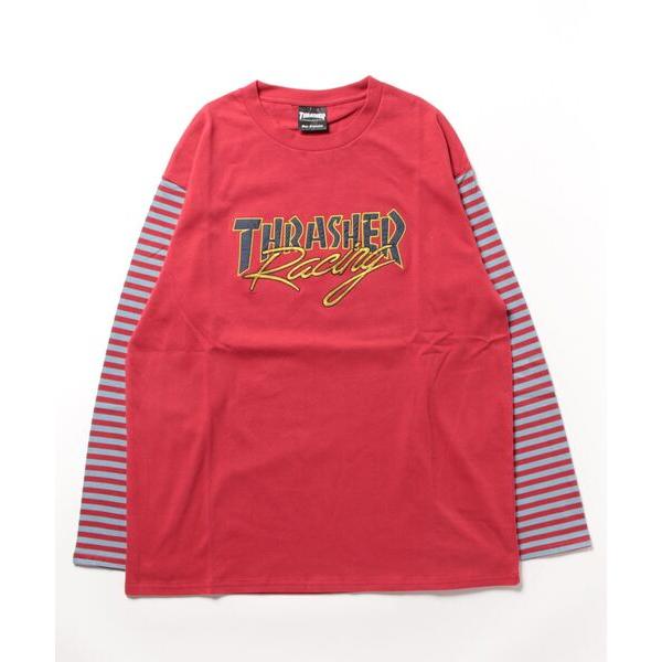 「jouetie」 長袖カットソー「THRASHERコラボ」 MEDIUM レッド レディース