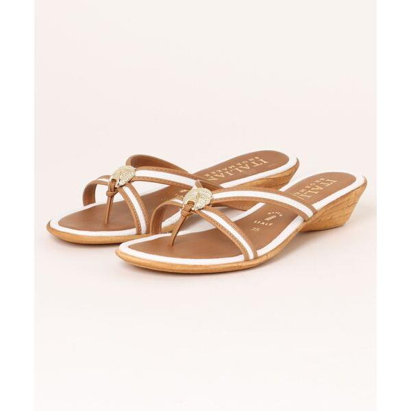 サンダル 「ITALIAN SHOEMAKERS」シェルモチーフトングサンダル(942326) レデ...