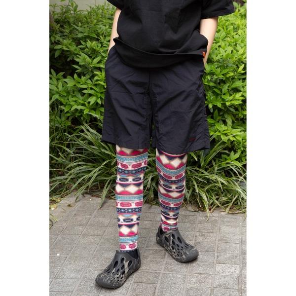 レギンス スパッツ 「 HealthKnit / ヘルスニット 」 幾何学模様 総柄 ネイティブ レ...