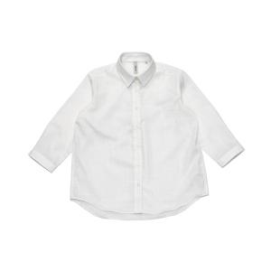 シャツ ブラウス レディース 綿100% Wガーゼ レギュラーカラー 七分袖カジュアルシャツ