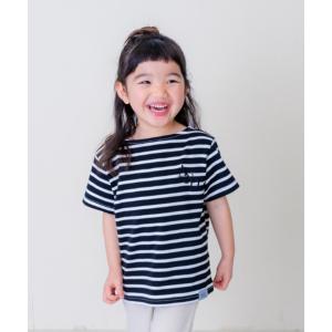 tシャツ Tシャツ キッズ マリンボーダーワイド半袖T｜ZOZOTOWN Yahoo!店