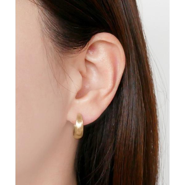 ピアス K18YG フープピアス レディース