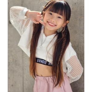 パーカー RandS/R 袖メッシュショート丈PK キッズ 子供服 女の子｜ZOZOTOWN Yahoo!店