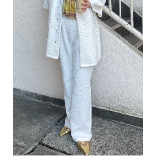 パンツ MATELASSE SLIM PANTS レディース