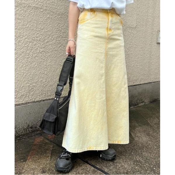 デニムスカート FULL LENGTH COLOR DENIM SKIRT