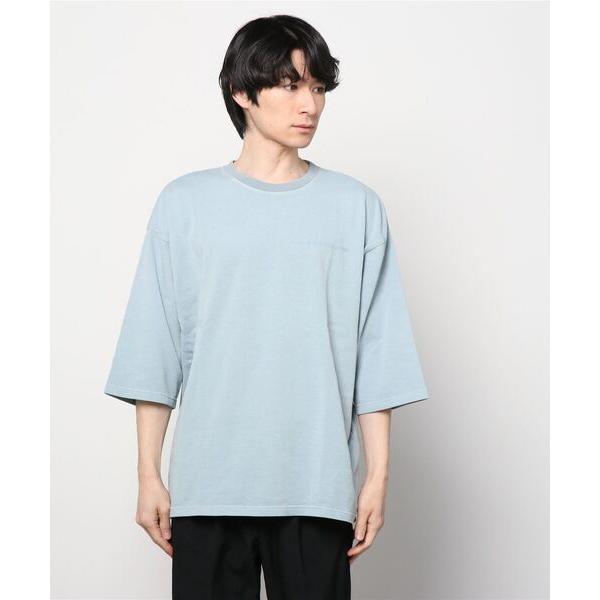 「The DUFFER of ST.GEORGE」 7分袖Tシャツ LARGE ブルーグレー メンズ