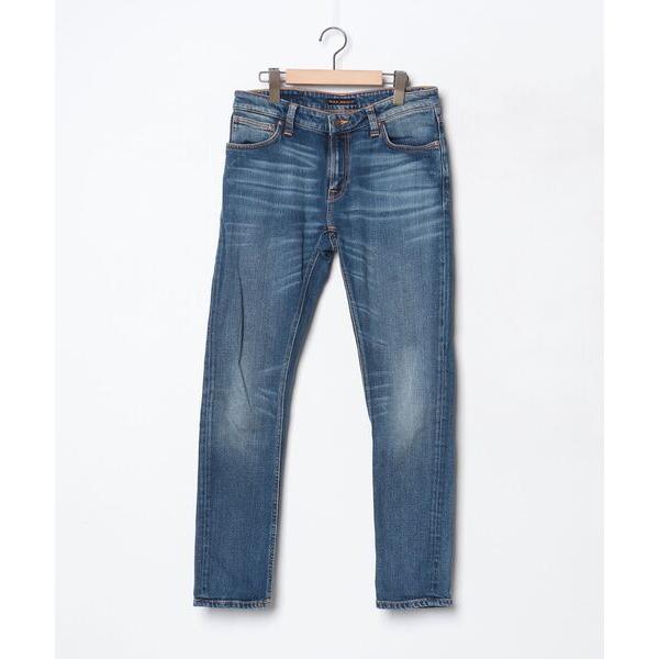 メンズ 「Nudie Jeans」 加工スキニーデニムパンツ 31inch インディゴブルー