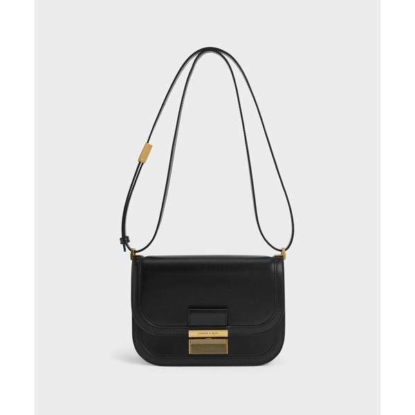 「CHARLES &amp; KEITH」 ショルダーバッグ S ブラック レディース